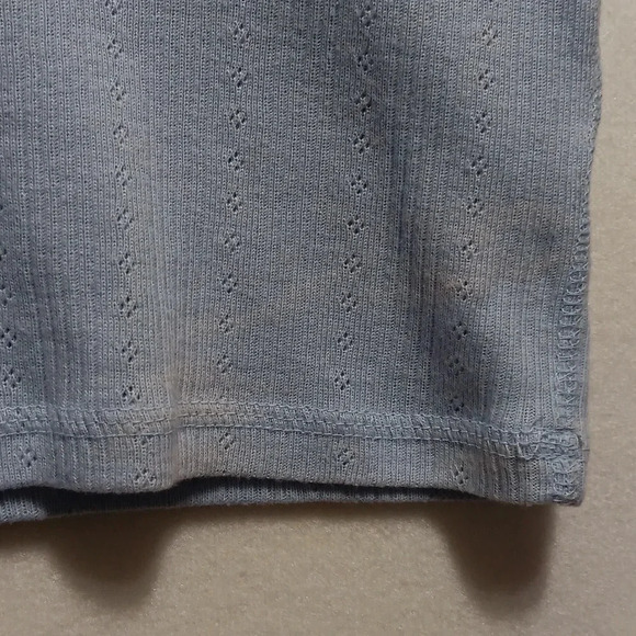 Womens S Aero Pre-shrunk OG Tee Collection Babydoll Baby Blue V Neck Twilight - Picture 7 of 9